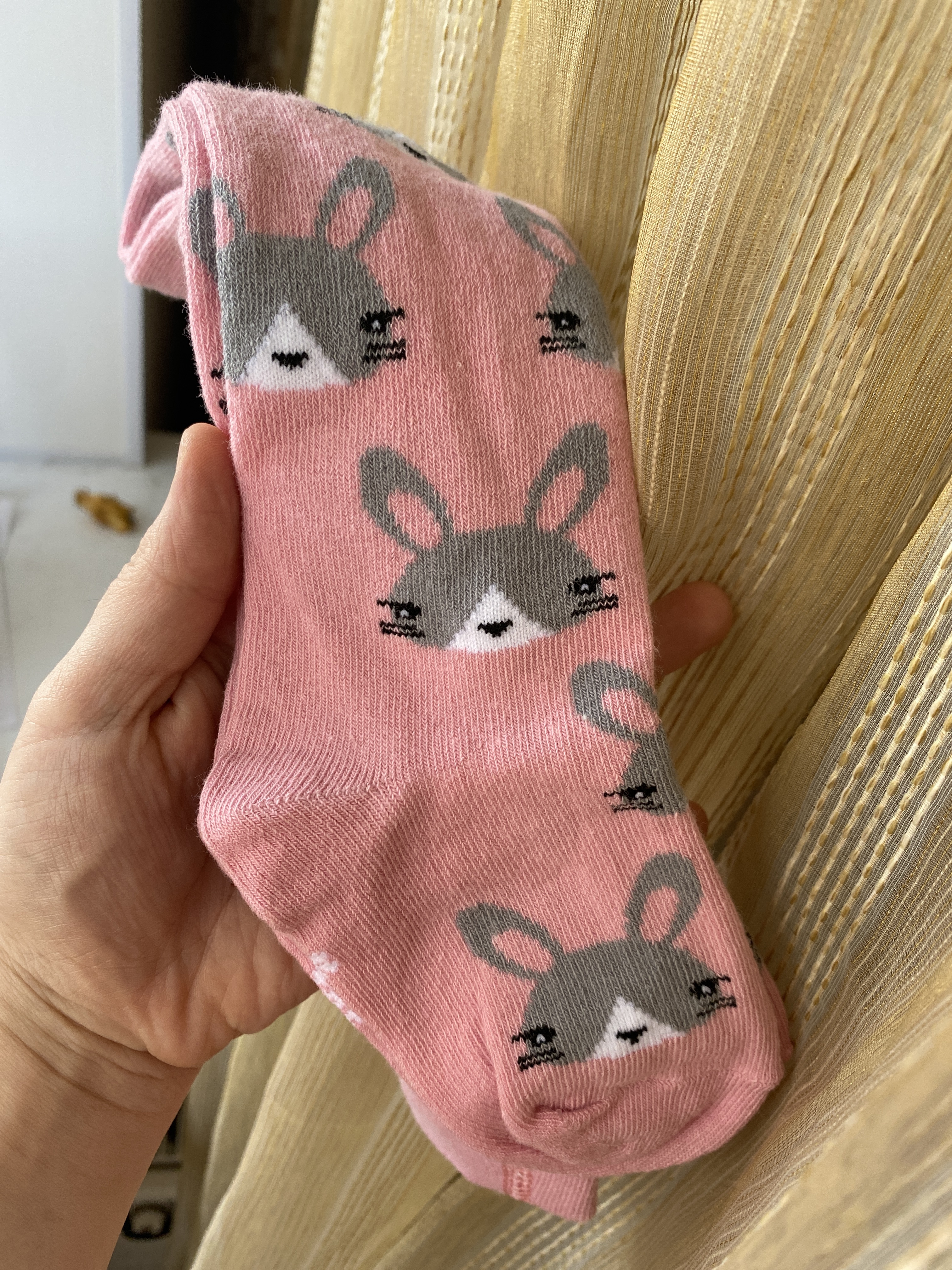 Фотография покупателя товара Колготки для девочки KAFTAN «Зайки», розовые, рост 92-98 см - Фото 1