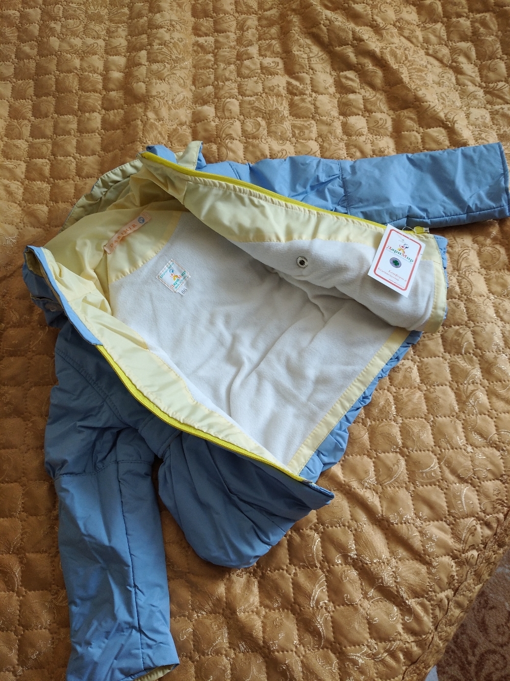 Фотография покупателя товара Куртка для девочки "РОМАНТИКА", рост 86 см, цвет голубой 5 вида 01_М - Фото 1