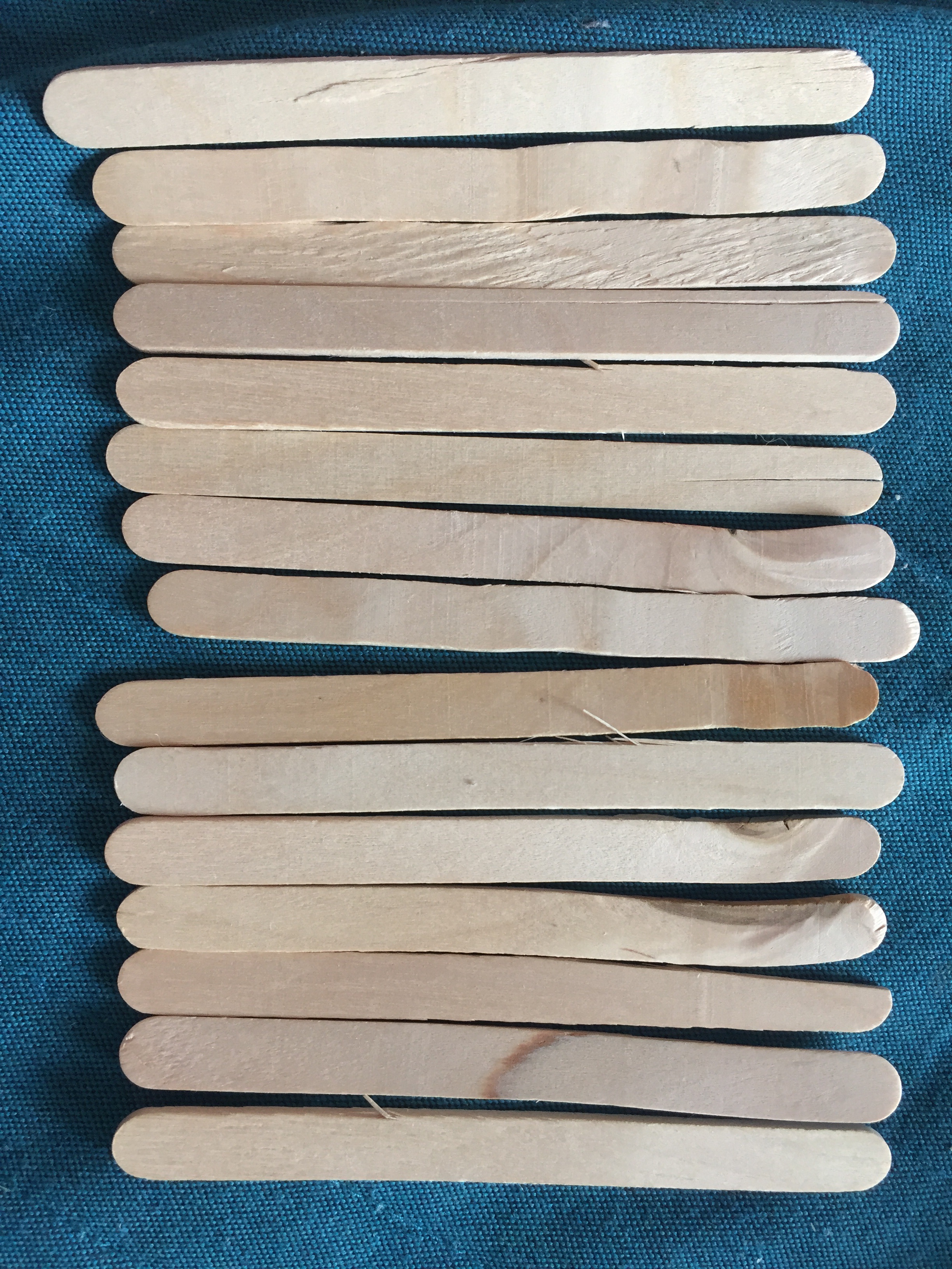Фотография покупателя товара Набор деревянных палочек для мороженого, 11,5×1,1 см, 48-50 шт
