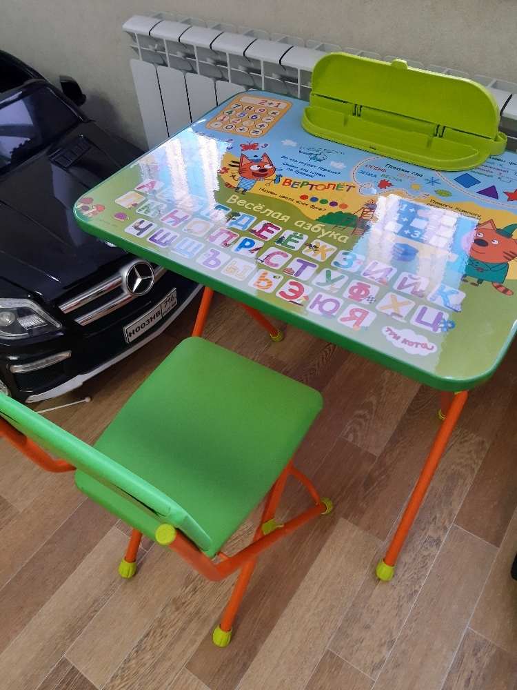 Фотография покупателя товара Комплект детской мебели «Три кота», стол, стул мягкий - Фото 6