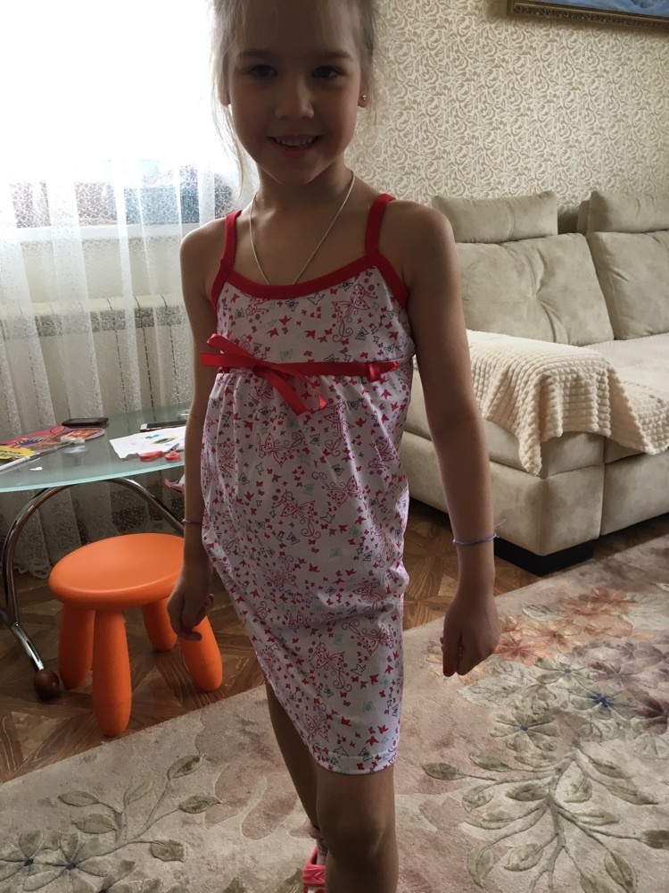 Фотография покупателя товара Сорочка для девочки, цвет микс, рост 122-128 см - Фото 15