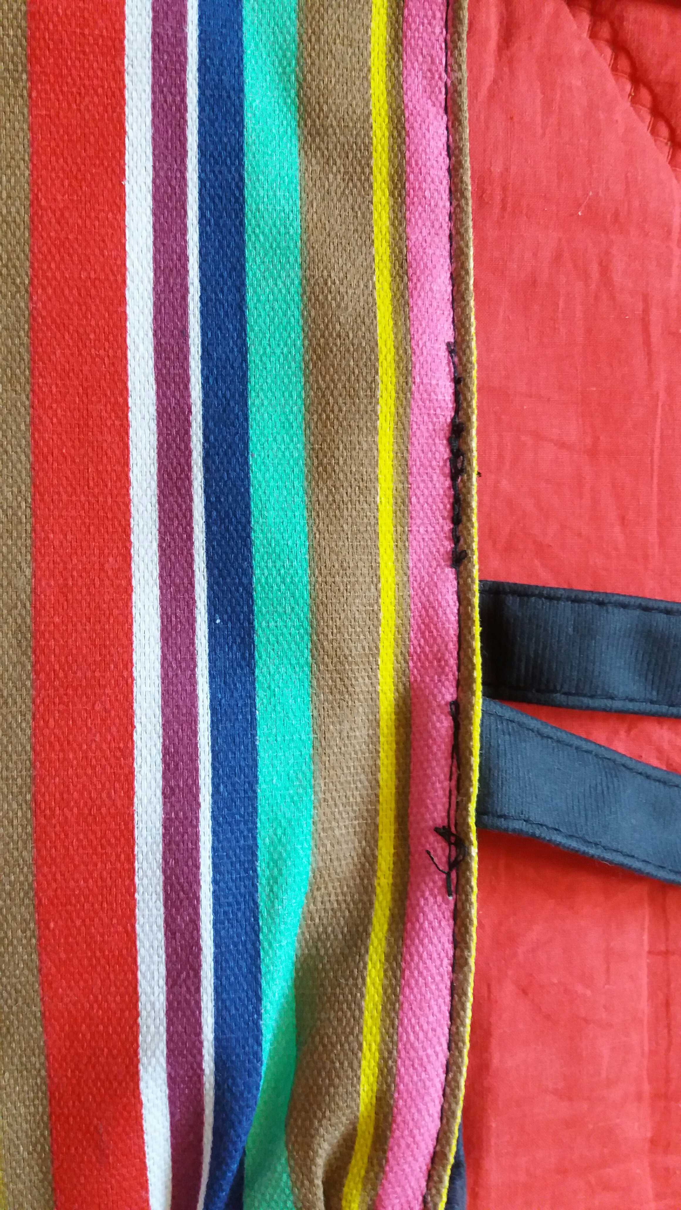 Фотография покупателя товара Шопер на молнии, с подкладом, цвет разноцветный