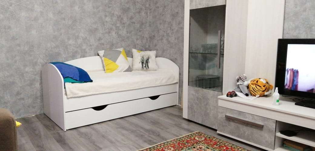 Фотография покупателя товара Кровать-тахта детская, спальное место 1600 × 700 мм, цвет белый - Фото 10