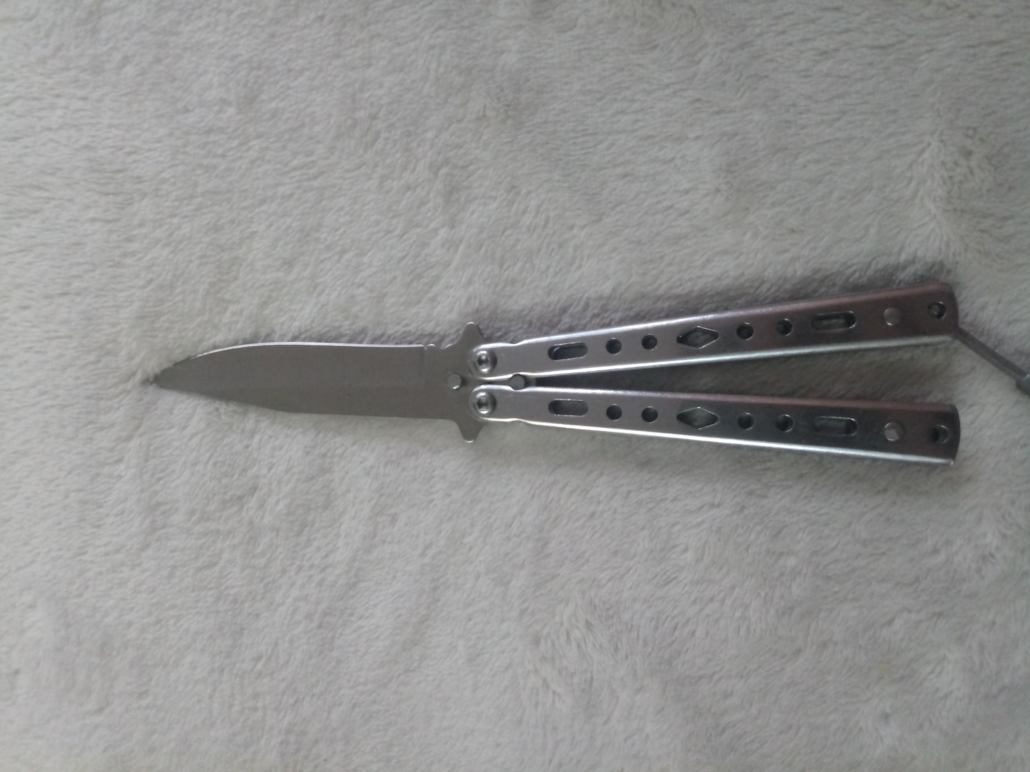 Фотография покупателя товара Нож-бабочка "Аргус" 17см, клинок 69мм/1мм, серебристый