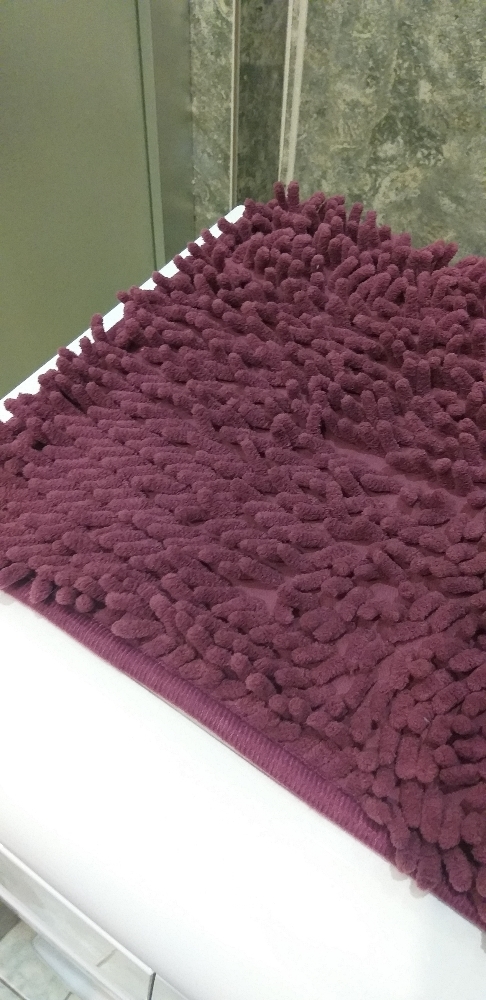 Фотография покупателя товара Коврик для дома Доляна «Букли длинные», 40×60 см, цвет фиолетовый - Фото 5