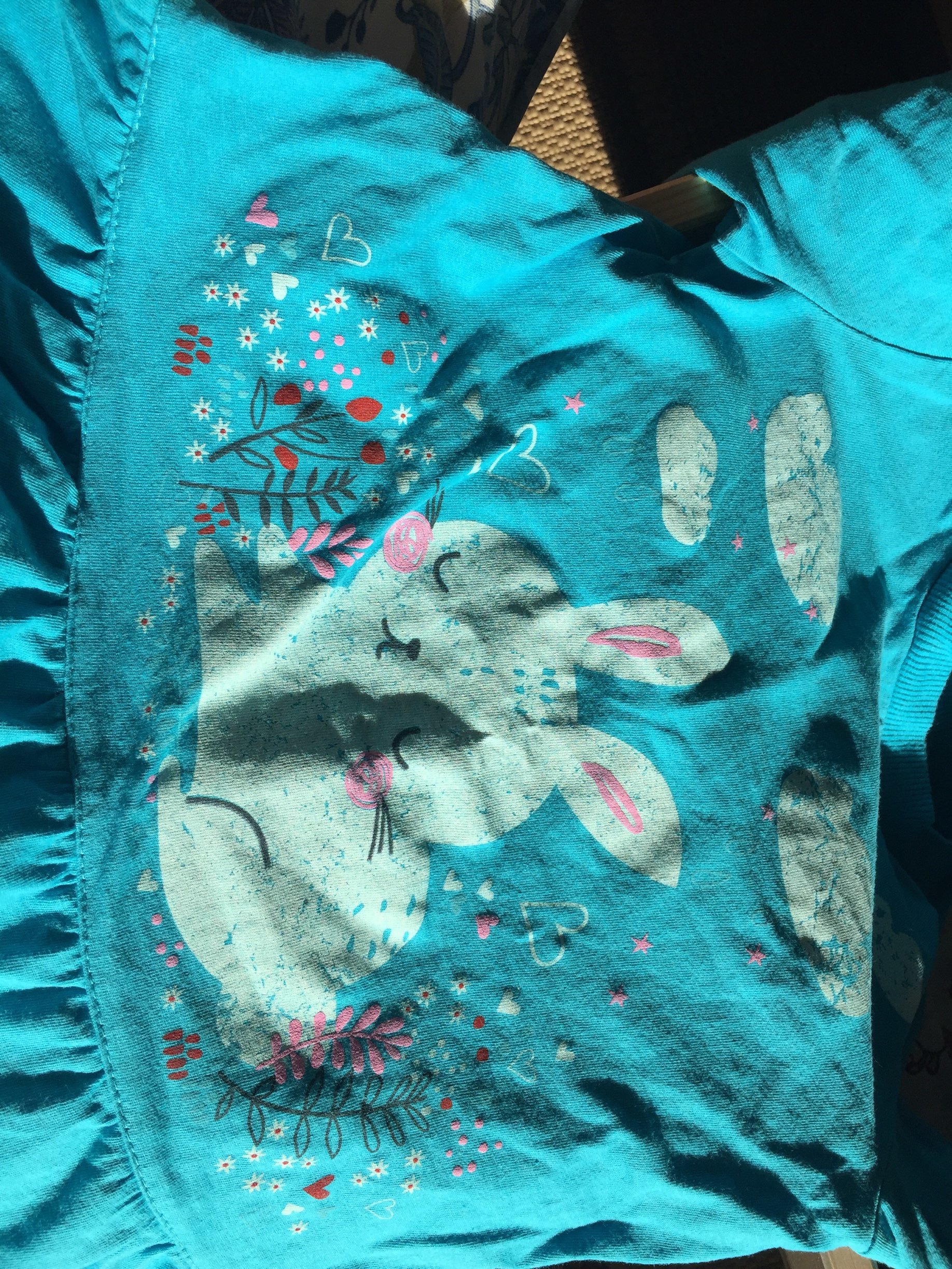Фотография покупателя товара Пижама для девочки, цвет голубой, рост 110 см - Фото 1