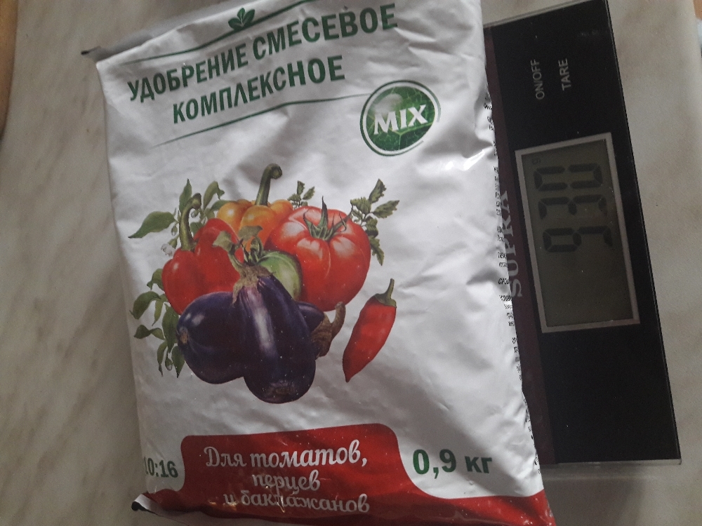 Фотография покупателя товара Удобрение минеральное Для томатов, перцев и баклажанов,  900 г - Фото 1