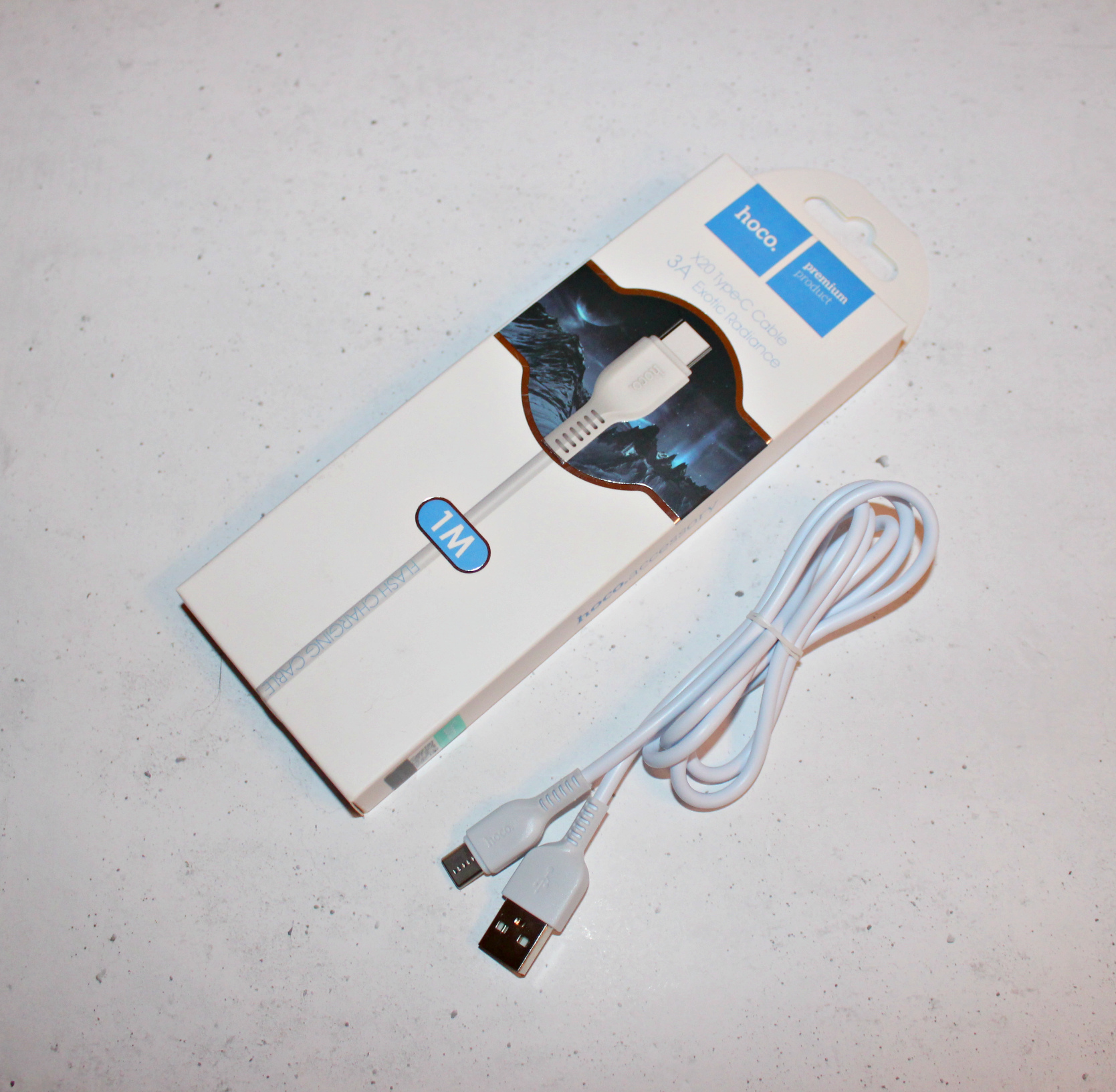 Фотография покупателя товара Кабель Hoco X20, USB - Type-C, 3 А, 1 м, белый - Фото 4