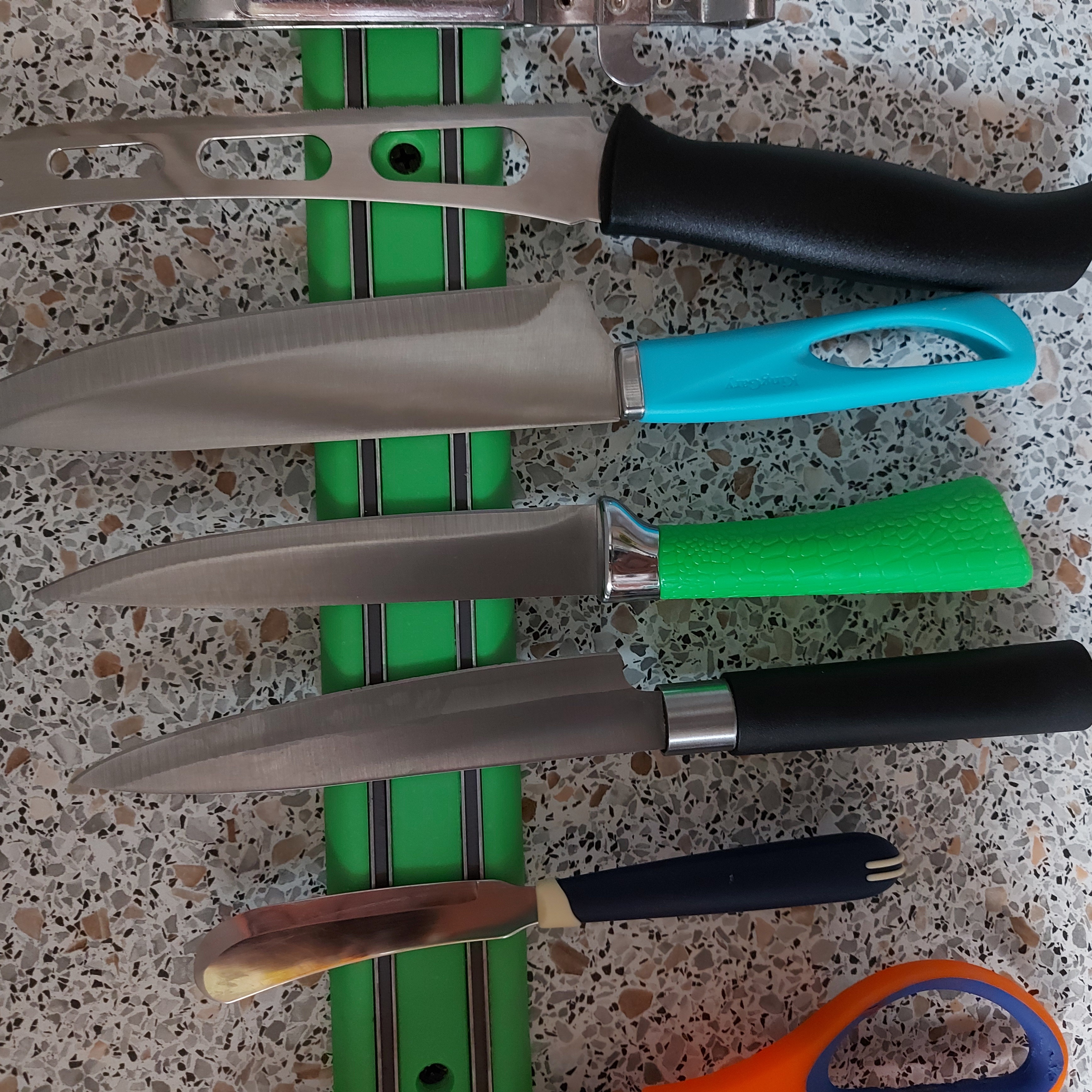 Фотография покупателя товара Нож кухонный «Рич», лезвие 12,5 см, цвет зелёный - Фото 1
