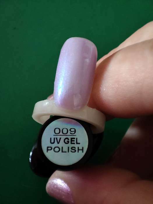 Фотография покупателя товара Гель-лак для ногтей трёхфазный LED/UV, 10мл, цвет 005 бело-голубой жемчужный - Фото 4