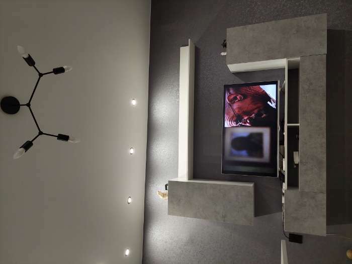 Фотография покупателя товара Гостиная под телевизор «Лира», 2130×1680×350 мм, цвет серый графит - Фото 71