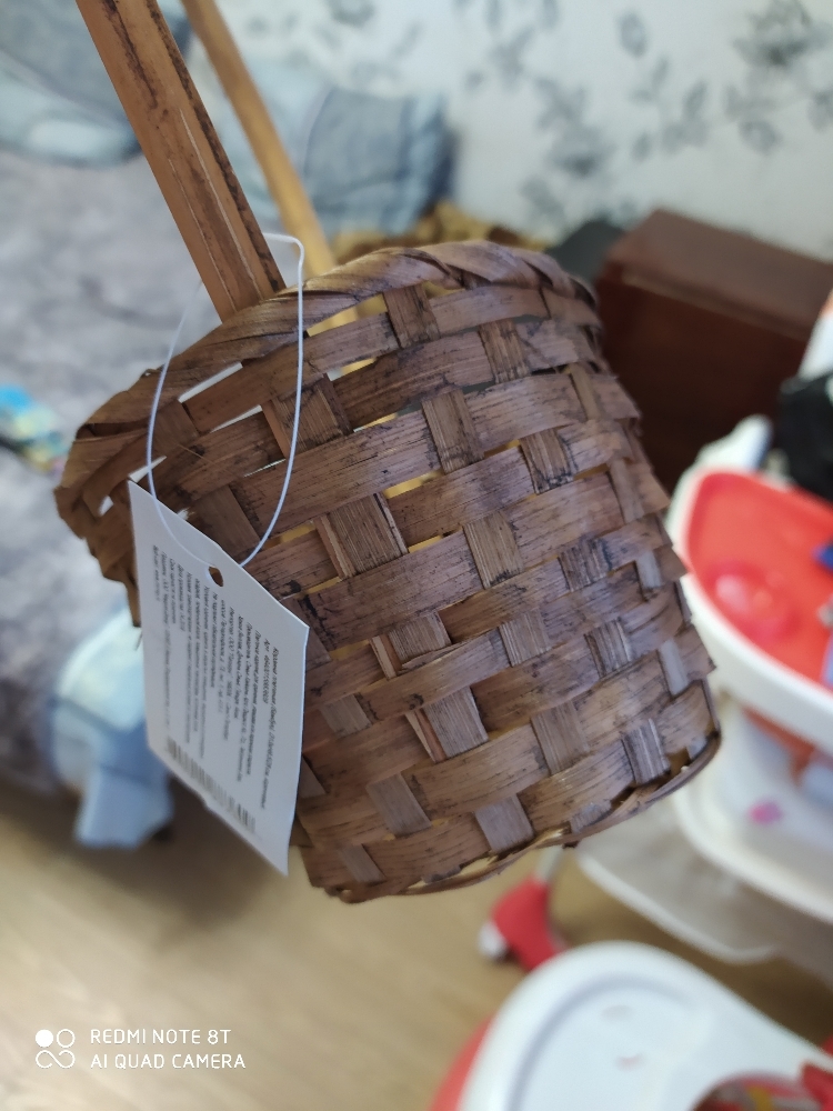 Фотография покупателя товара Корзина плетёная, бамбук, коричневая