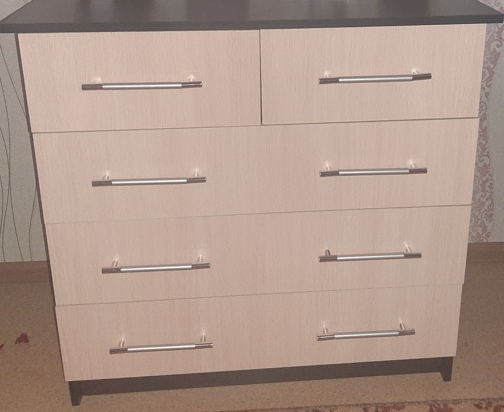 Фотография покупателя товара Комод 850 Милан, 820х850х450, Венге/Дуб молочный - Фото 1