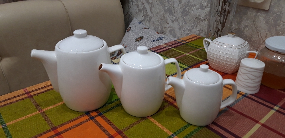 Фотография покупателя товара Чайник фарфоровый заварочный Wilmax, 1 л, цвет белый - Фото 13