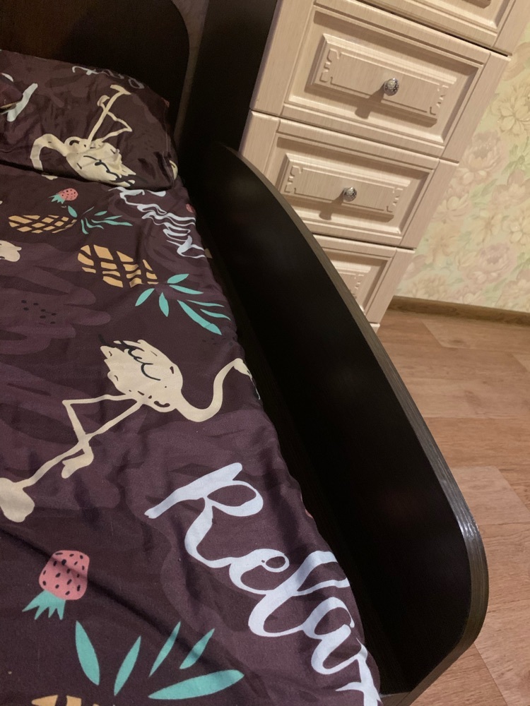 Фотография покупателя товара Бортик для кровати съемный Твист-1, 900х50х300, Венге - Фото 27