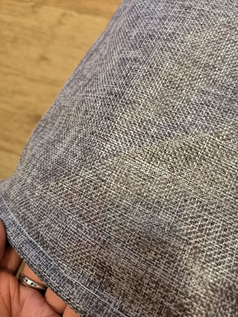 Фотография покупателя товара Корзина бельевая текстильная Доляна «Лёгкость», 35×35×45 см, цвет серый