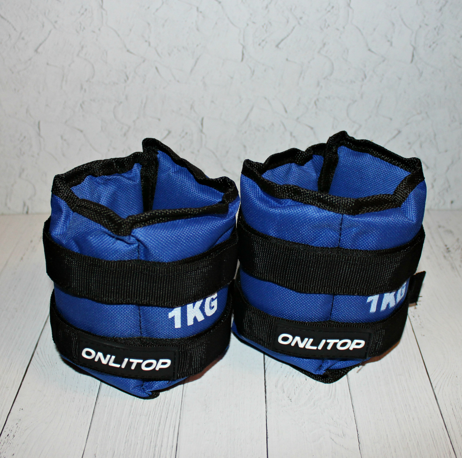 Фотография покупателя товара Утяжелители ONLYTOP, 2 шт. х 0,5 кг, цвет синий - Фото 6
