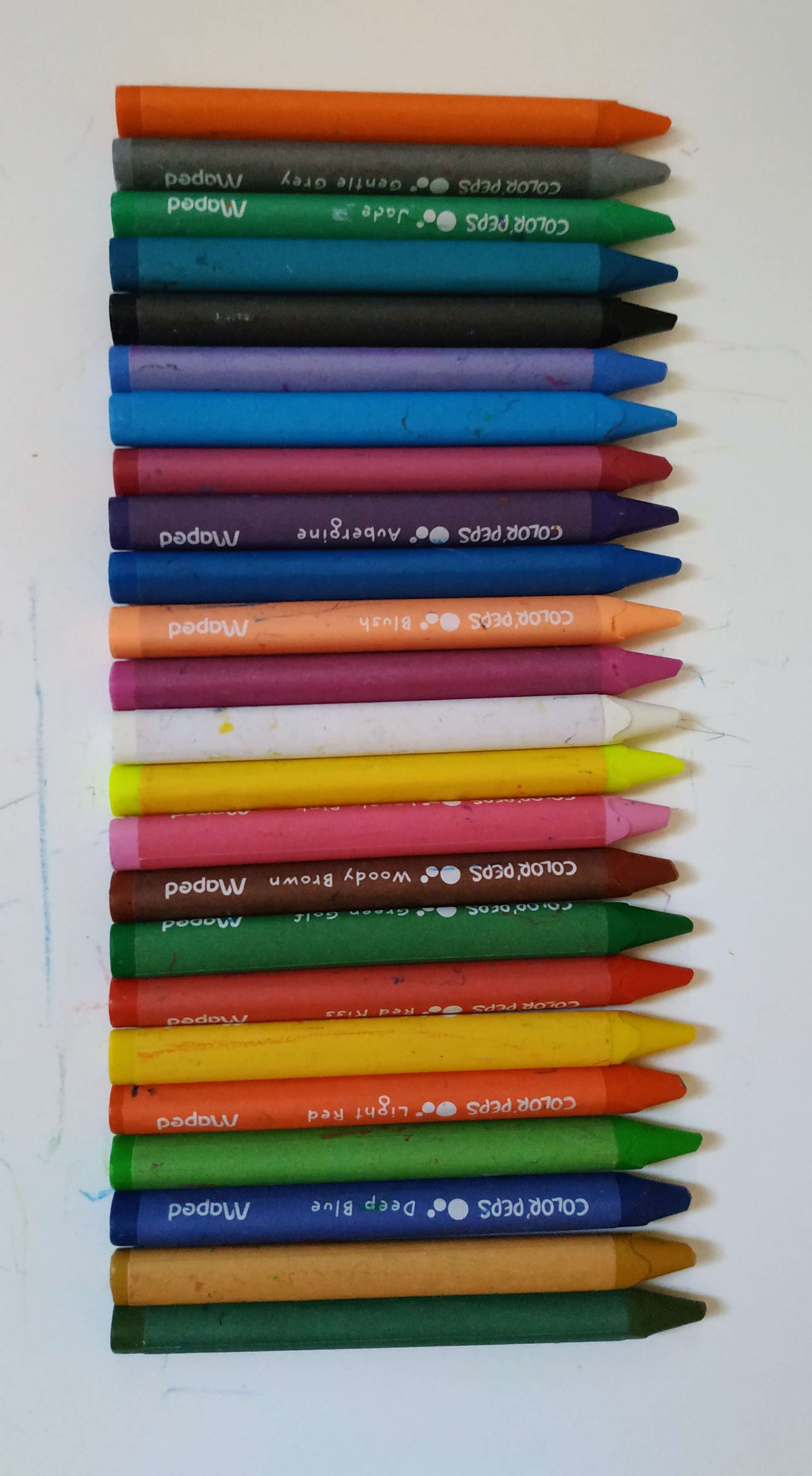 Фотография покупателя товара Мелки восковые 24 цвета, Maped Color Peps Wax - Фото 2