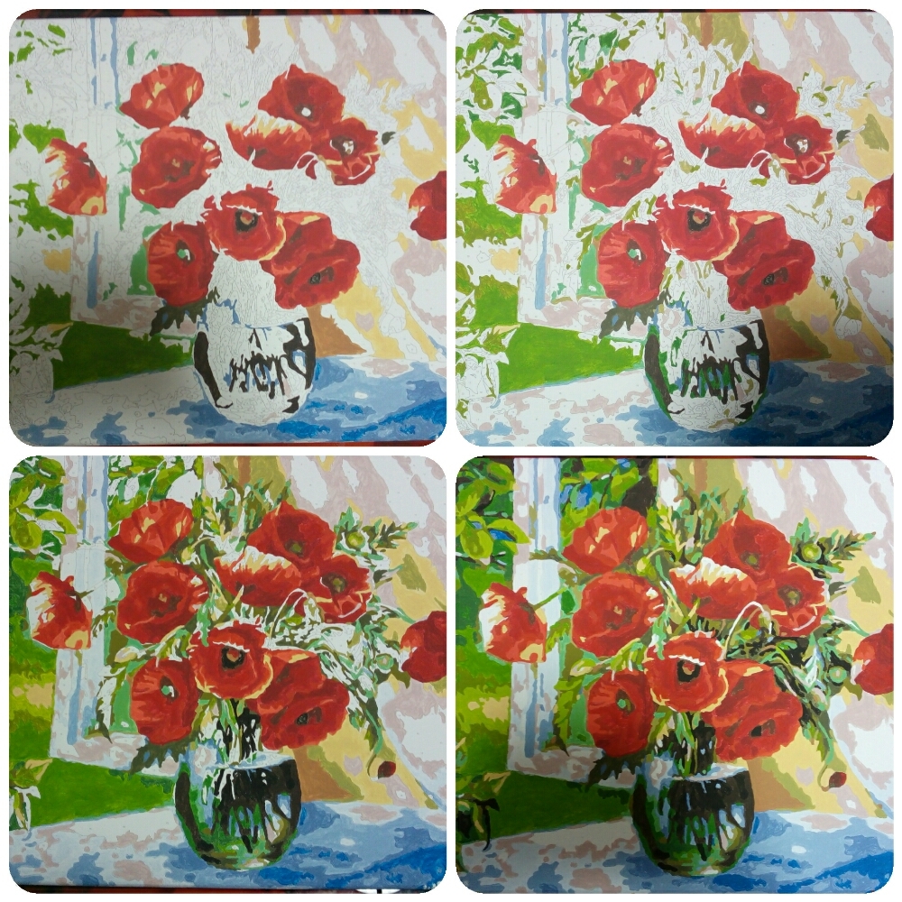 Фотография покупателя товара Картина по номерам «Маки в вазе» 40х50 см - Фото 12