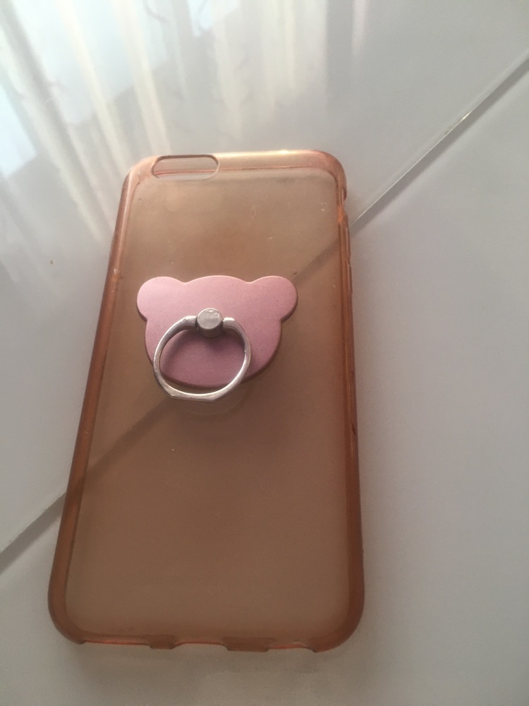 Фотография покупателя товара Держатель-подставка с кольцом для телефона LuazON, в форме "Мишки", розовый - Фото 10