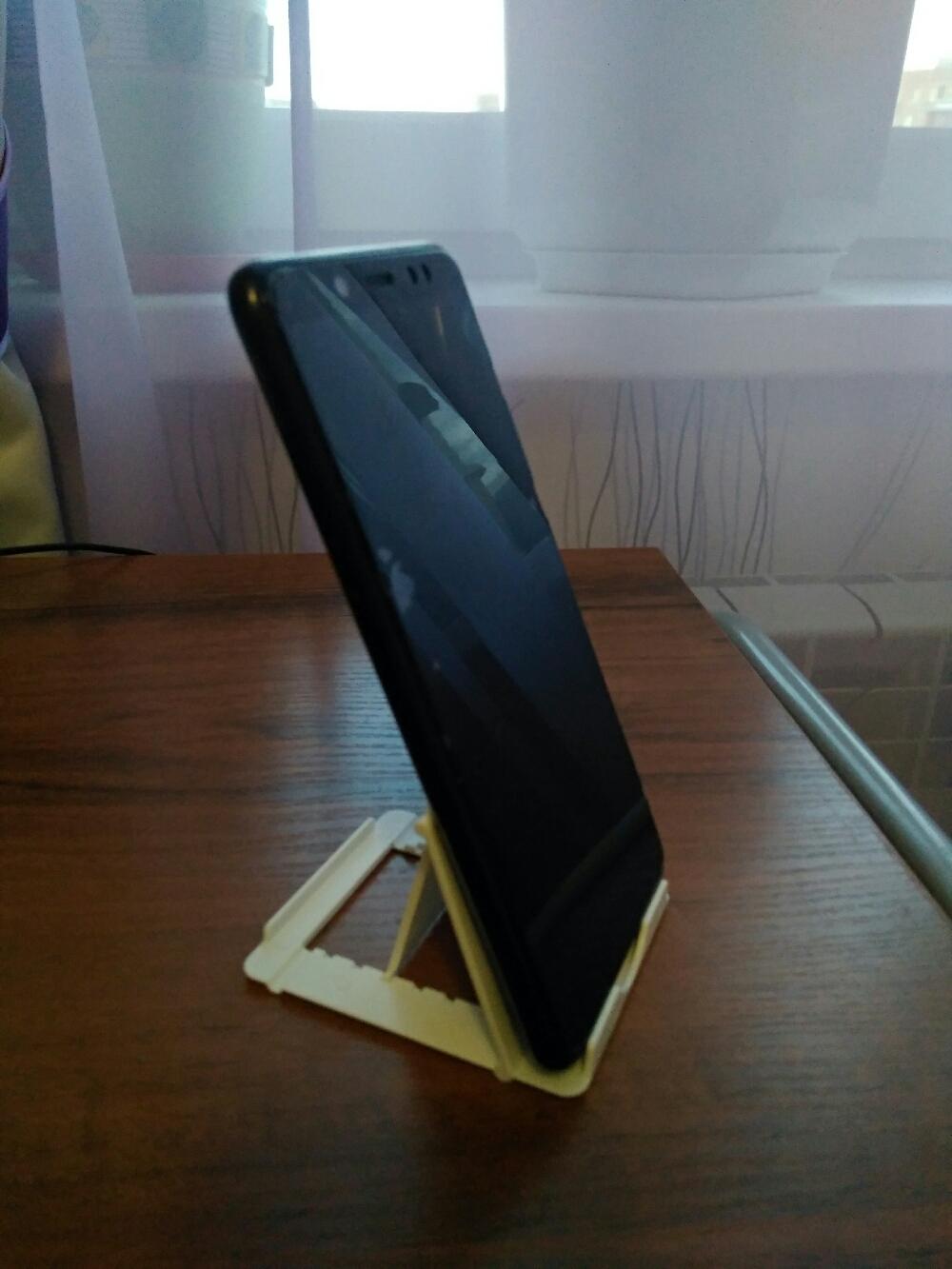 Фотография покупателя товара Подставка для телефона Luazon, складная, регулируемая высота, белая