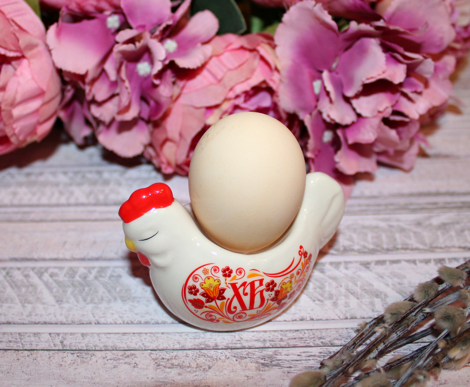 Фотография покупателя товара Подставка в форме курочки на 1 яйцо «ХВ»