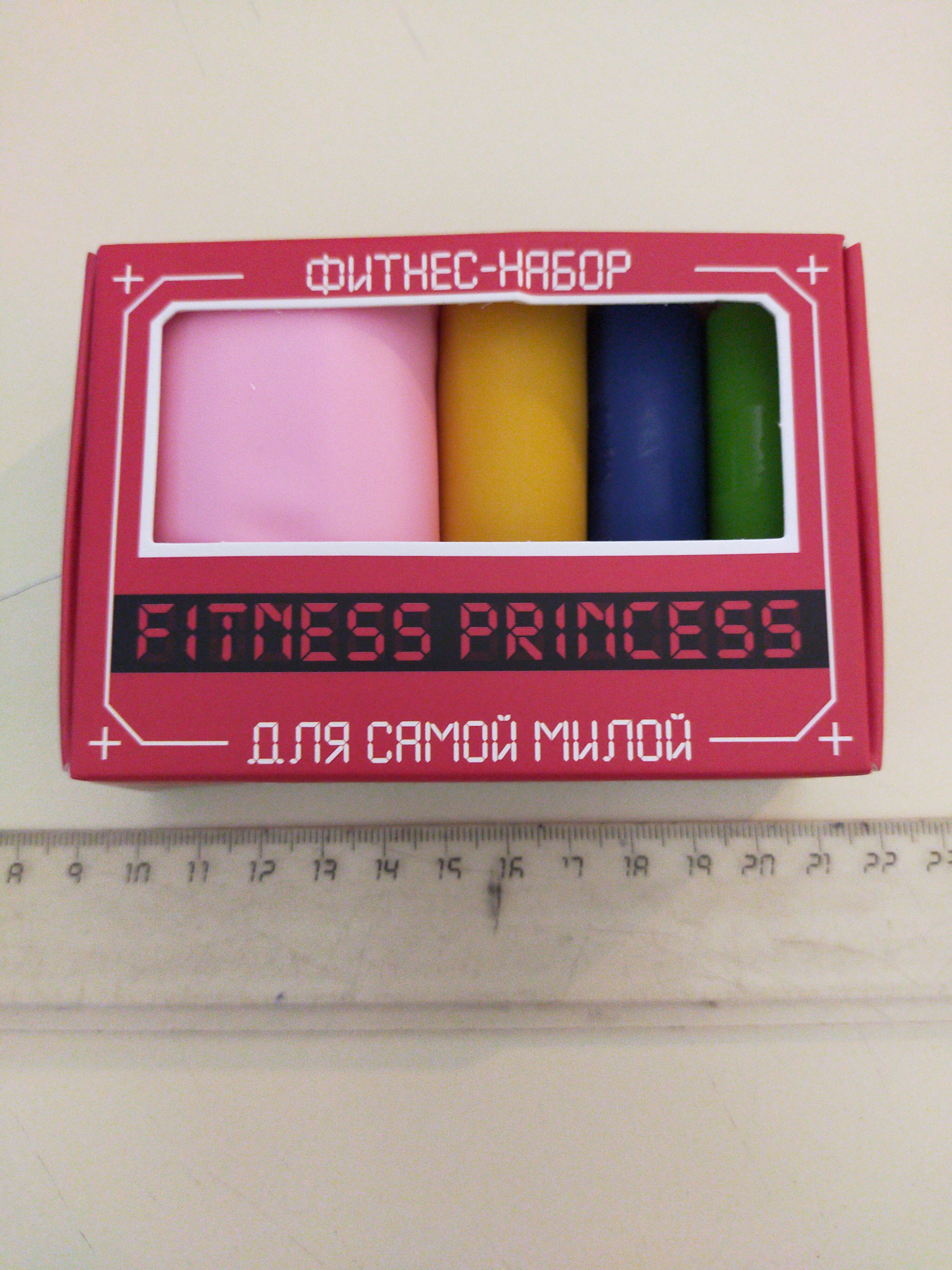 Фотография покупателя товара Фитнес-набор Fitness princess: лента-эспандер, набор резинок, инструкция, 10,3×6,8 см