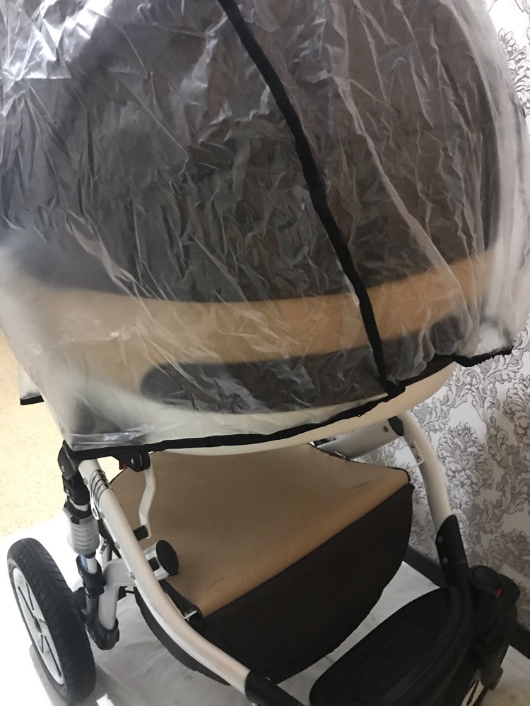 Фотография покупателя товара Универсальный дождевик для детской коляски, с окном, ПВД - Фото 10