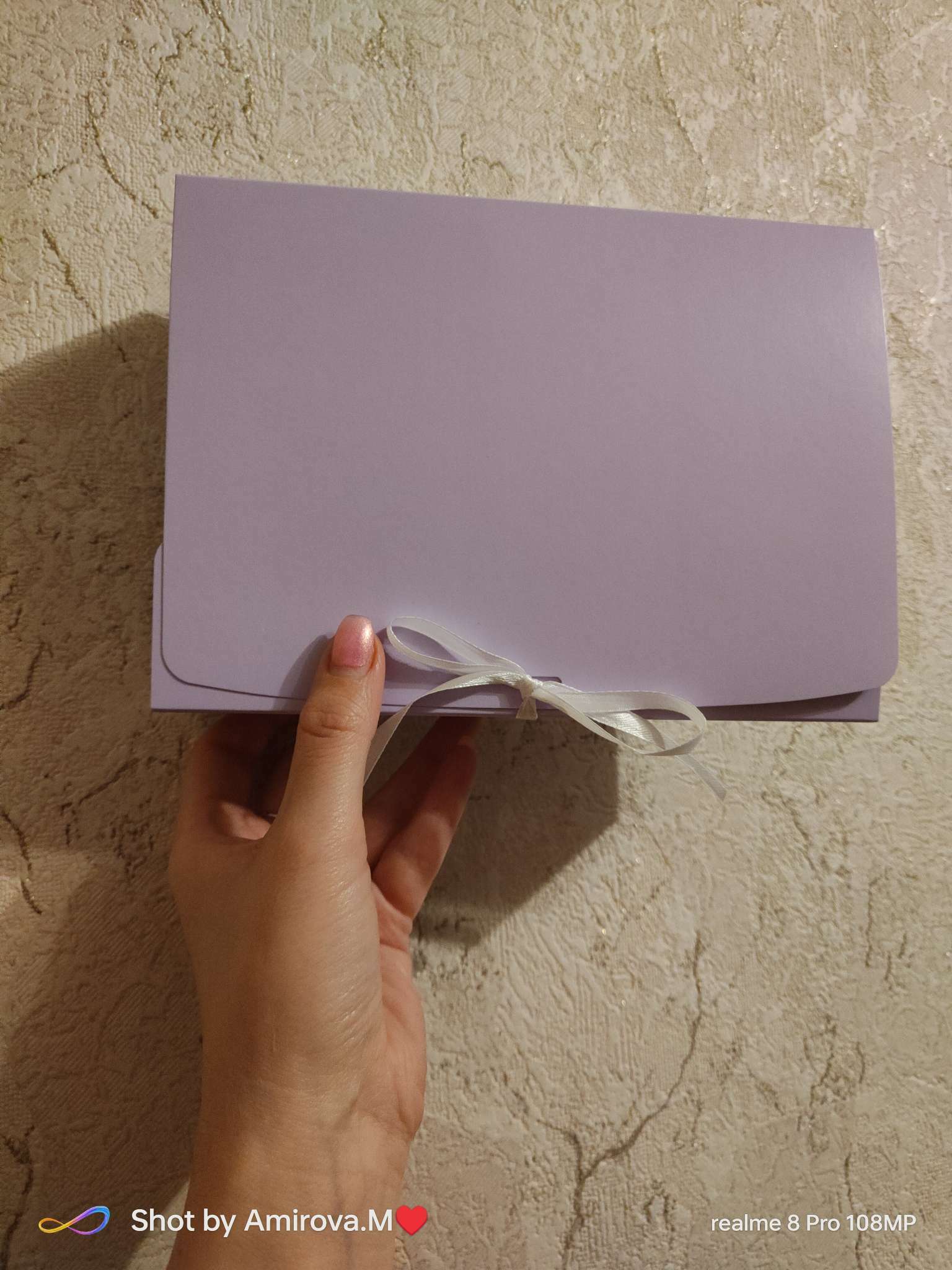 Фотография покупателя товара Коробка складная, лаванда, 21×15×5 см - Фото 2