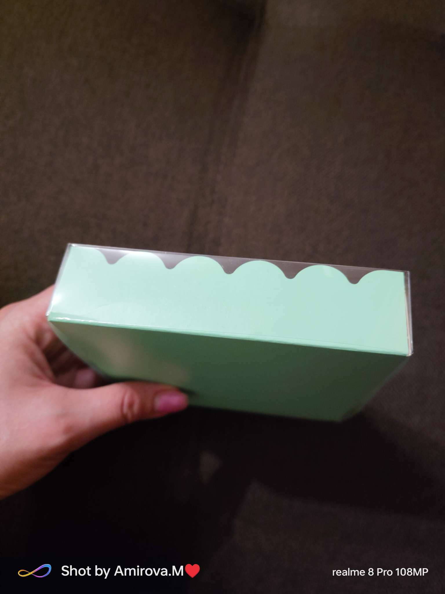 Фотография покупателя товара Коробочка для печенья с PVC крышкой, крафт, 12 х 12 х 3 см - Фото 10