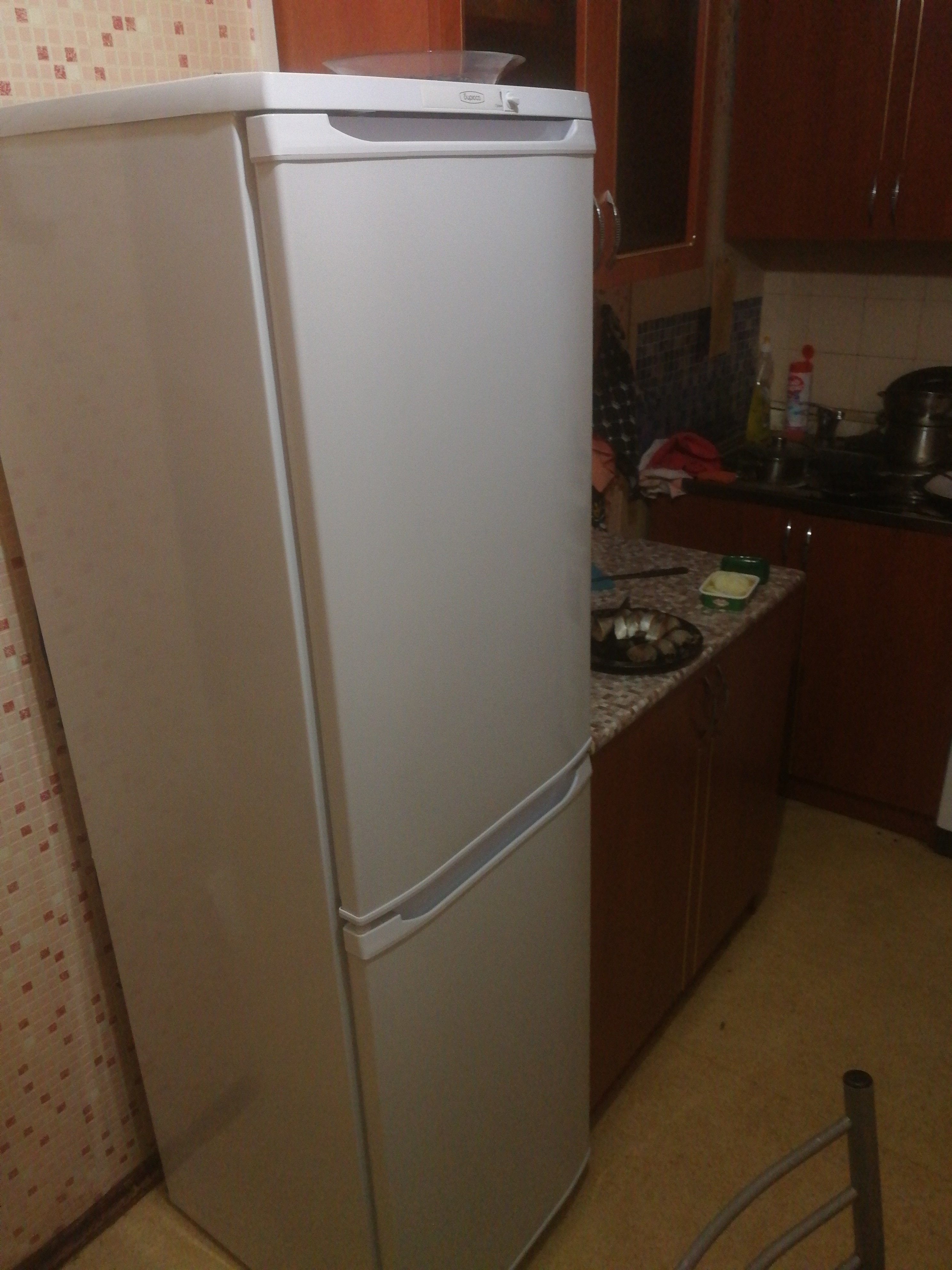 Фотография покупателя товара Холодильник "Бирюса" 120, двухкамерный, класс А, 205 л, белый - Фото 11