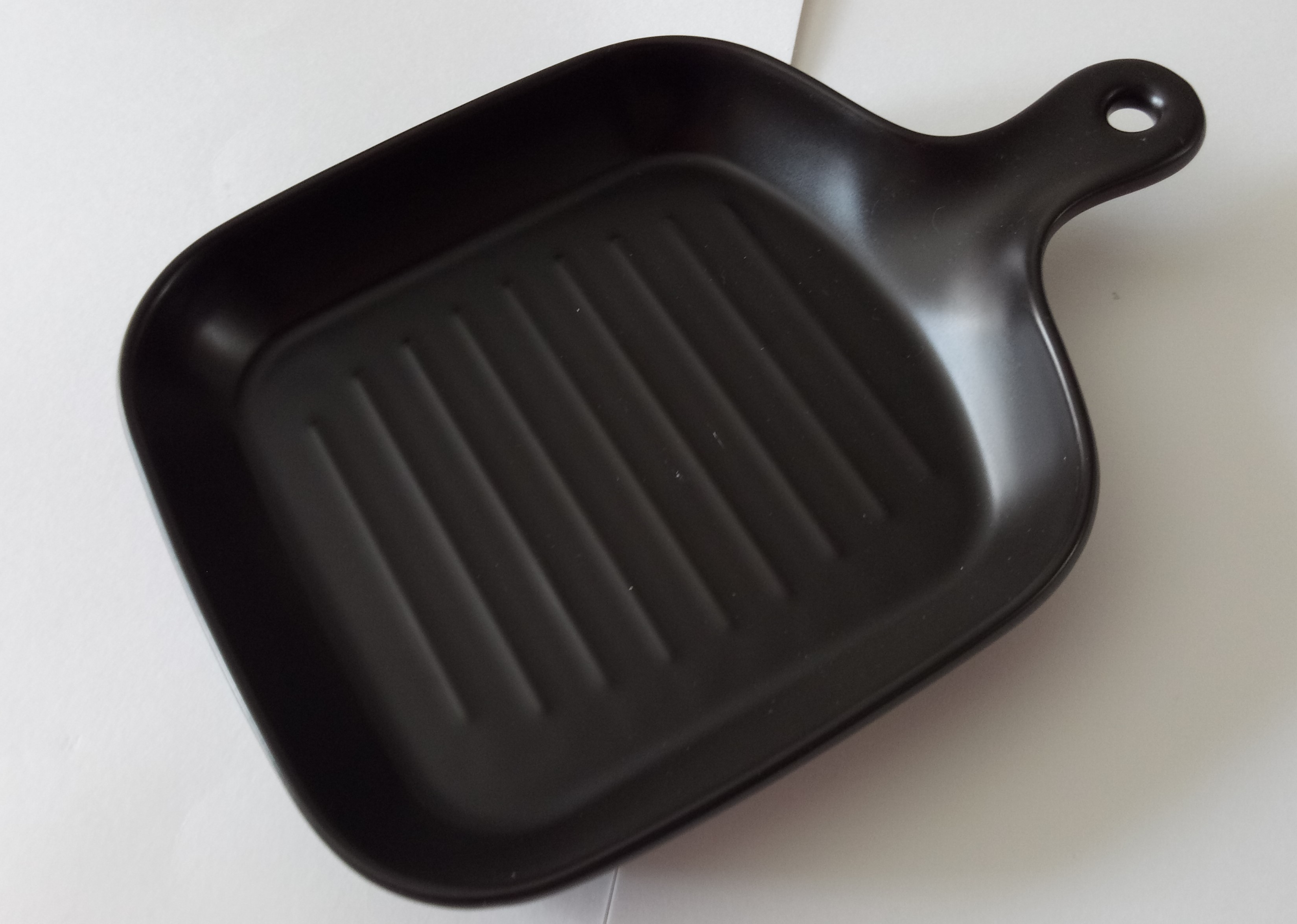 Фотография покупателя товара Блюдо из жаропрочной керамики для подачи Magistro «Сковорода-гриль», 23×16×3 см, цвет чёрный - Фото 5