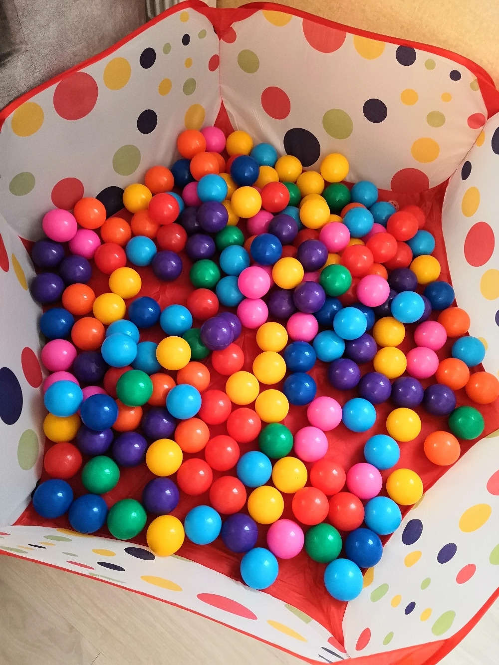 Фотография покупателя товара Манеж-сухой бассейн для шариков "Шарики", размер: 120, h=40 см - Фото 1
