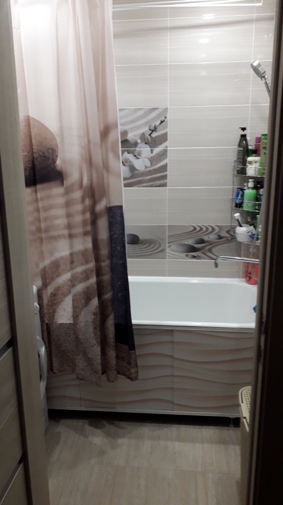 Фотография покупателя товара Штора для ванной комнаты 180х200 см Sandy - Фото 2
