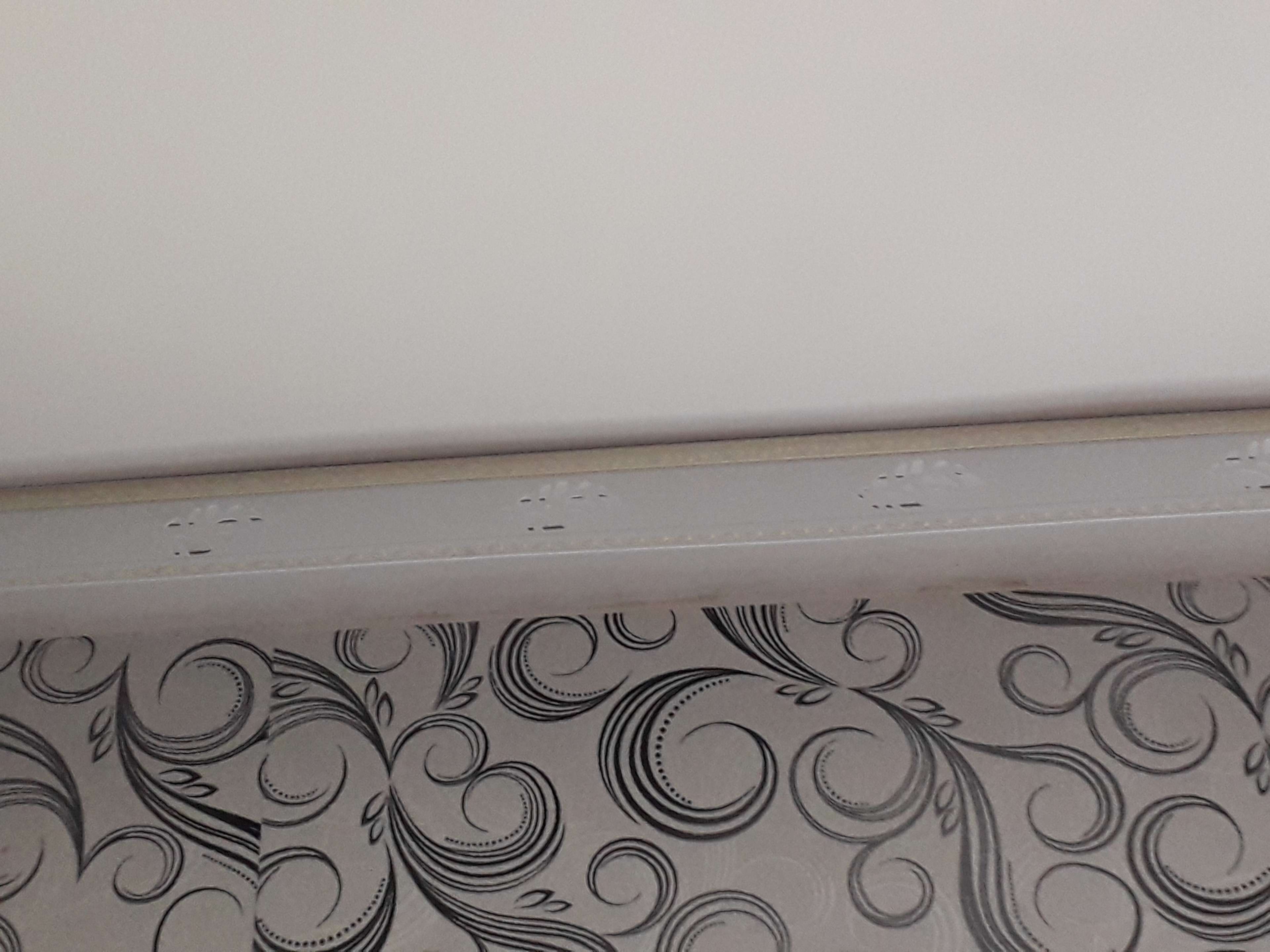 Фотография покупателя товара Карниз двухрядный 280 см, с декоративной планкой 7 см «Ультракомпакт. Лист серебро», цвет белый - Фото 1