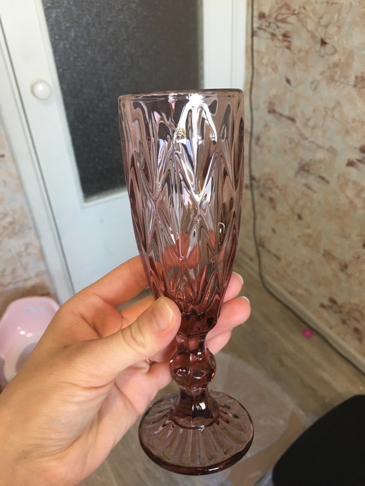Фотография покупателя товара Бокал стеклянный для шампанского Magistro «Круиз», 160 мл, 7×20 см, цвет розовый - Фото 21