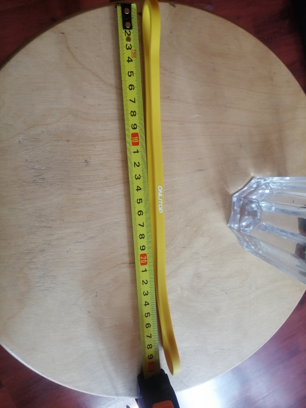 Фотография покупателя товара Фитнес-резинка ONLYTOP, 30х0,64х0,5 см, нагрузка 20 кг, цвет жёлтый - Фото 6