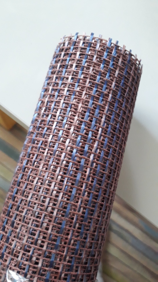 Фотография покупателя товара Сетка «Танжер», двухцветная, BOZA, каштаново-синий, 0,53 x 4,57 м - Фото 1