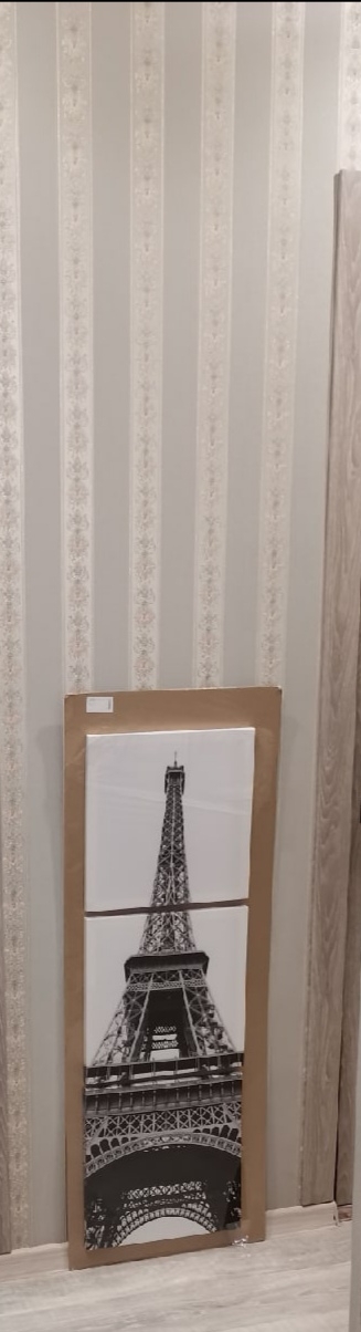 Фотография покупателя товара Модульная картина "Эйфелева башня" (3-35х35) 35х105 см - Фото 1