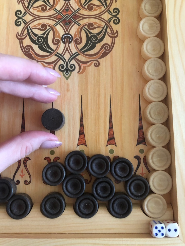 Фотография покупателя товара Нарды "Морские", деревянная доска 40 х 40 см, с полем для игры в шашки