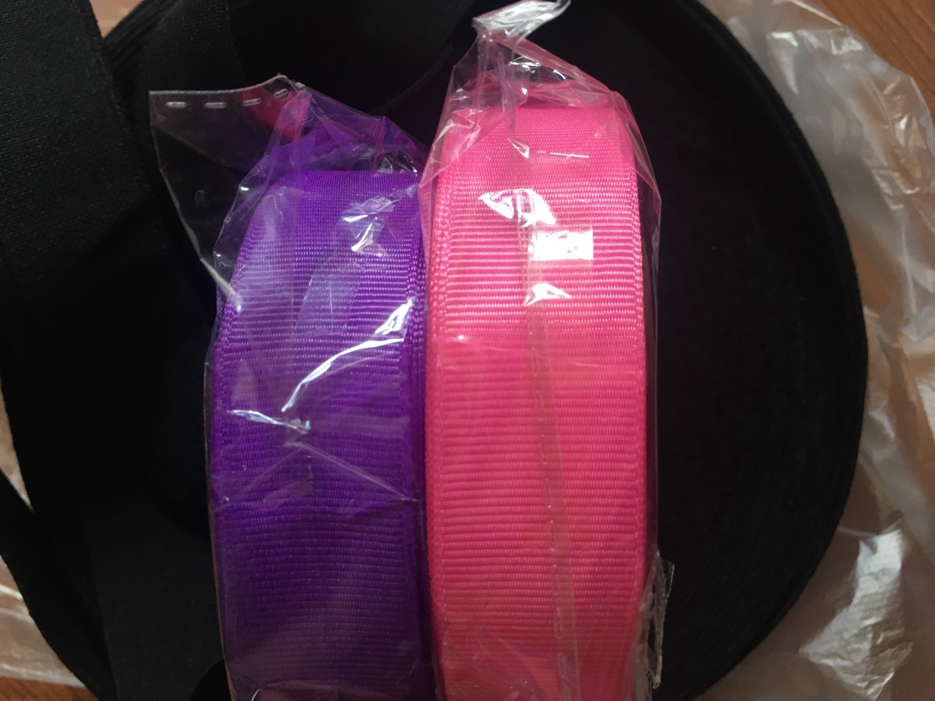 Фотография покупателя товара Лента репсовая, 25 мм, 23 ± 1 м, цвет фиолетовый №35