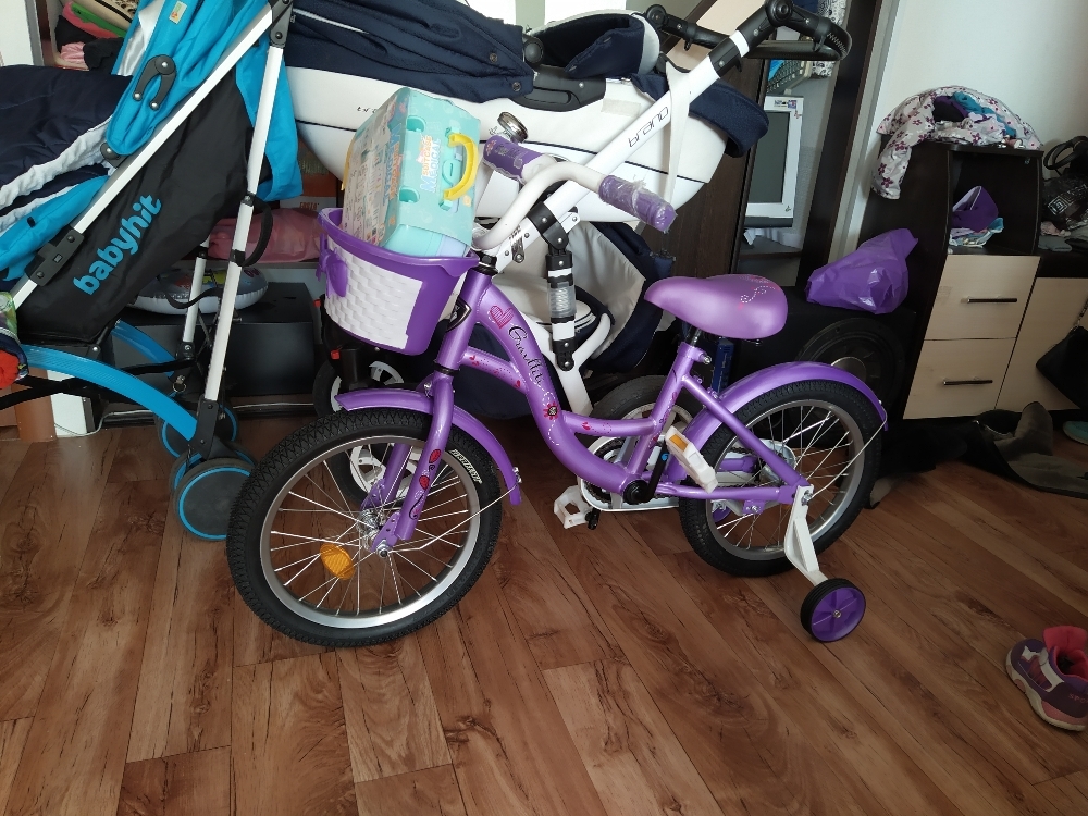 Фотография покупателя товара Велосипед 16" Graffiti Premium Girl RUS, цвет сиреневый