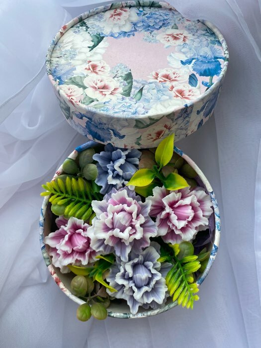 Фотография покупателя товара Коробка подарочная, упаковка, «Цветы», 13 х 8,5 см - Фото 1
