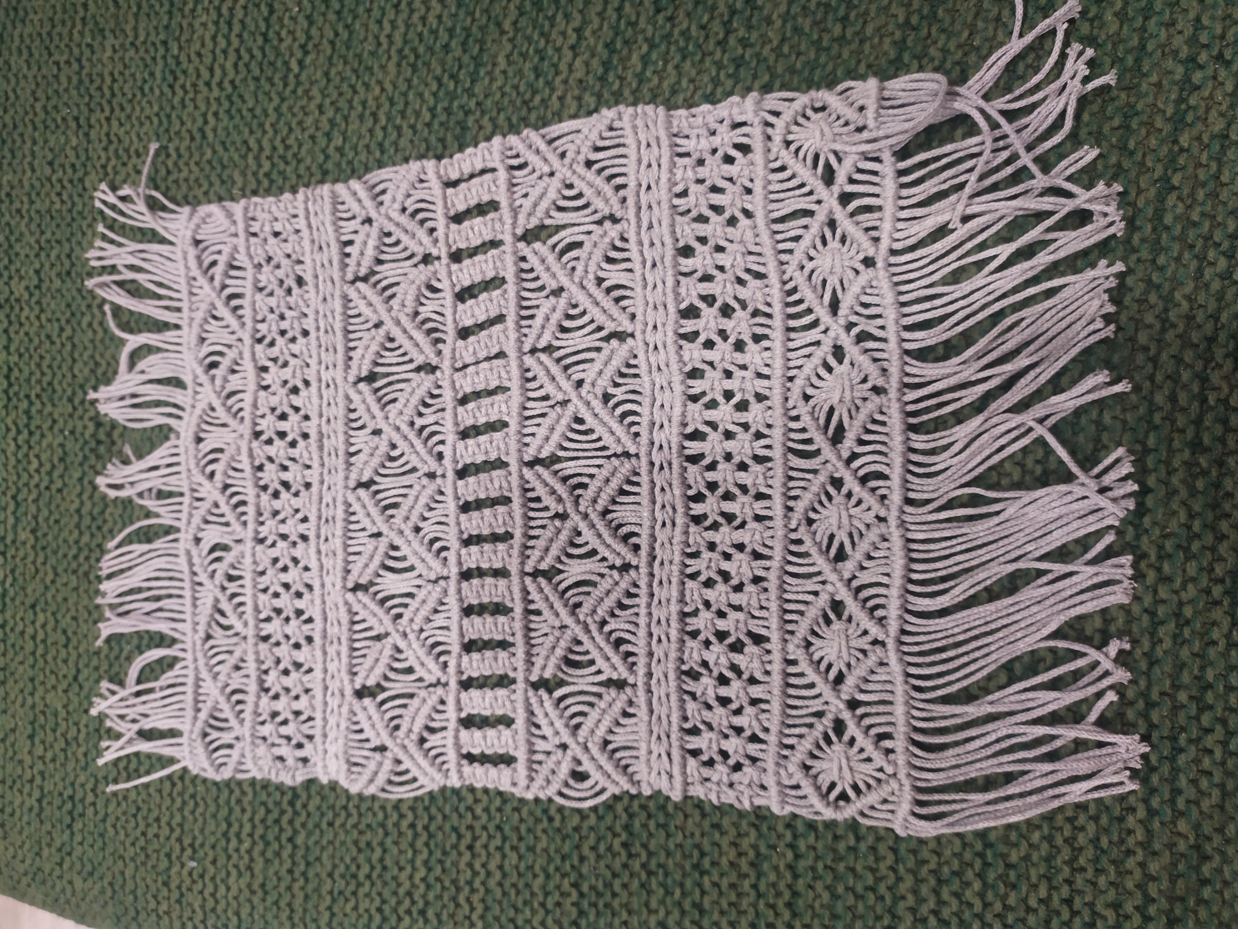 Фотография покупателя товара Шнур для вязания без сердечника 100% хлопок, ширина 2мм 100м/95гр (коричневый) - Фото 3