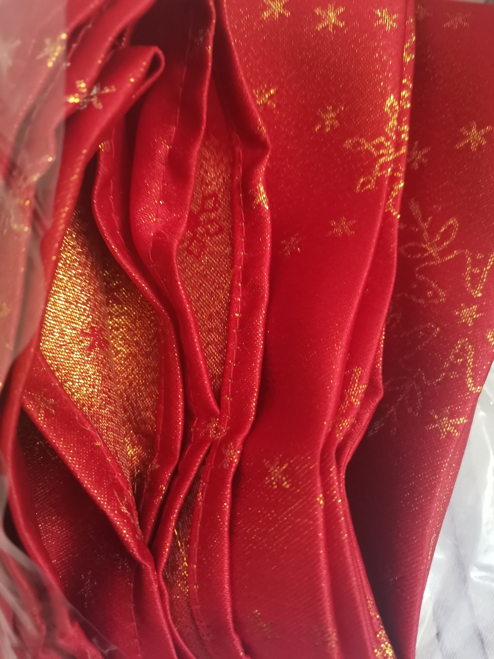 Фотография покупателя товара Скатерть Этель «Счастливый Новый год» красный, 110*150 см, 115 ±10 гр,100% п/э