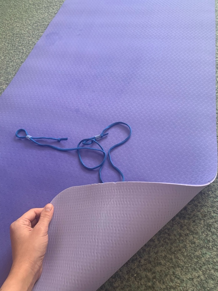 Фотография покупателя товара Коврик для йоги Sangh, 183×61×0,6 см, цвет синий - Фото 10