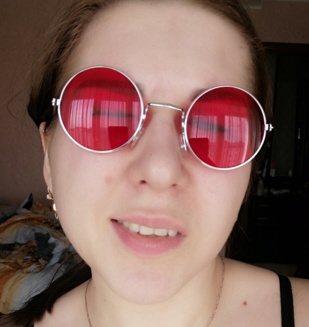 Фотография покупателя товара Карнавальные очки «Круглые», цвета МИКС - Фото 1