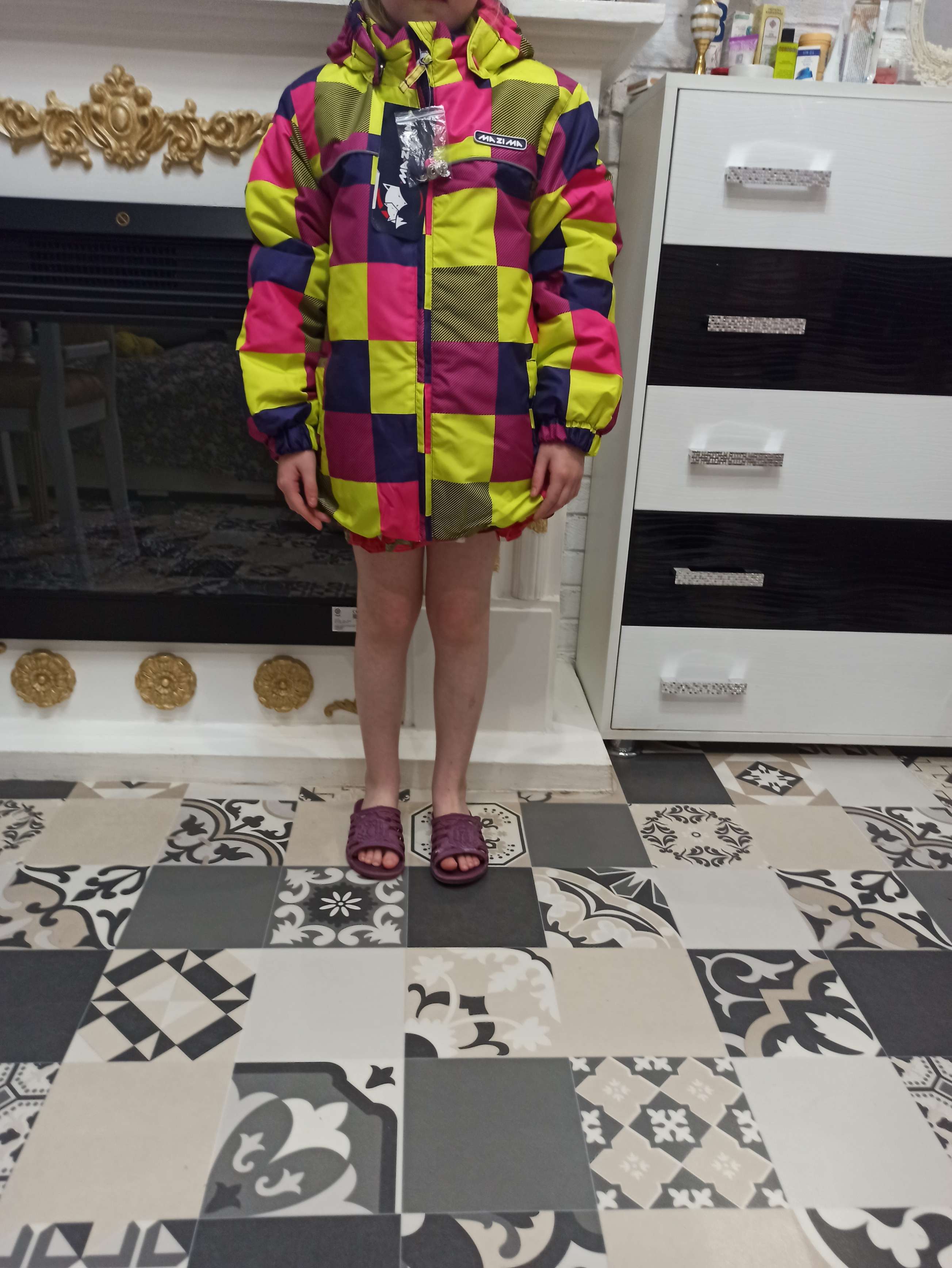 Фотография покупателя товара Комплект (куртка и брюки), рост 128 см, цвет фиолетовый - Фото 1