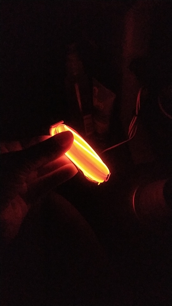 Фотография покупателя товара Неоновая нить Cartage для подсветки салона, адаптер питания 12 В, 2 м, красный - Фото 12