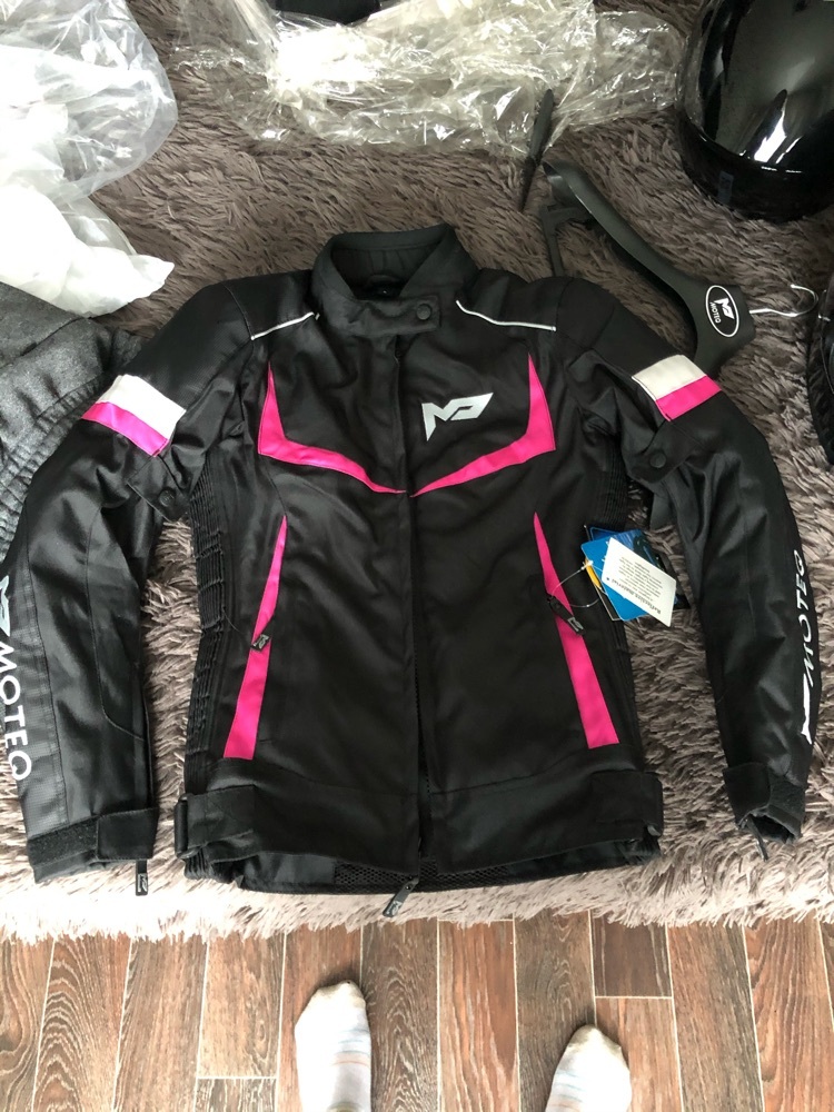 Фотография покупателя товара Куртка женская ASTRA, размер S, чёрно-розовая - Фото 1